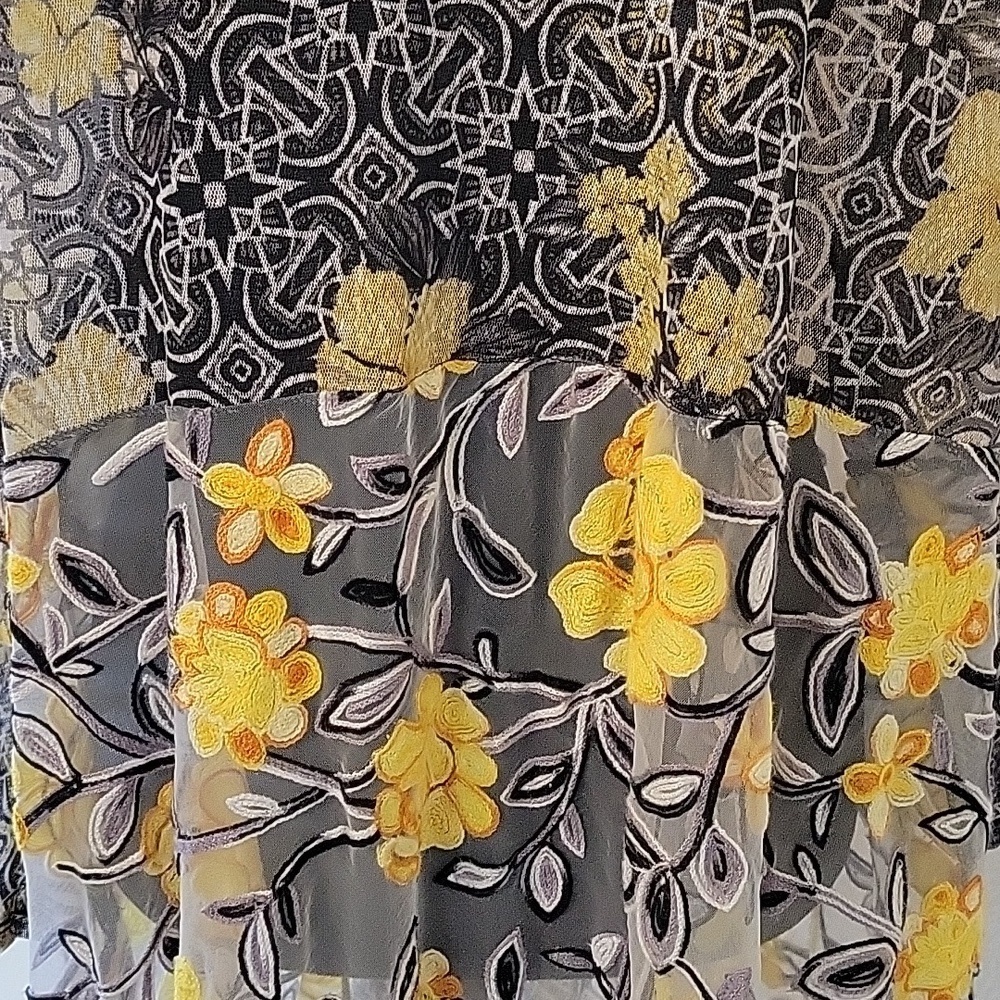 Ruby Rd Sheer Floral Duster - Picture 11 of 12